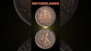 Netherlands 2½ cents 1894.#shorts #coinnotesz