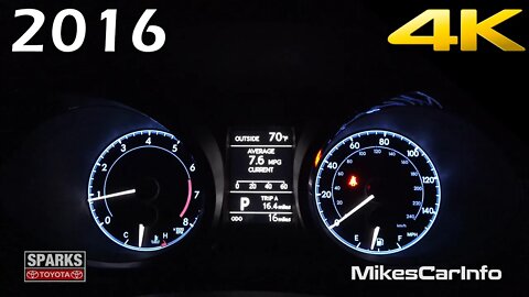 AT NIGHT: 2016 Toyota Corolla Interior and Exterior in 4K