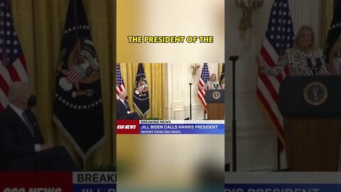 Jill Biden calls Kamala Harris president