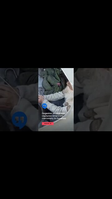 Dagestan Mujahideen captured an American mercenary in Donbass.