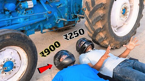 heavy tractor & helmet testing who is winner