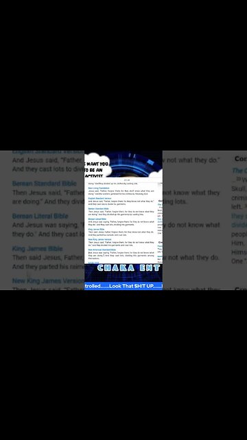 Father forgive them for they know not what they do