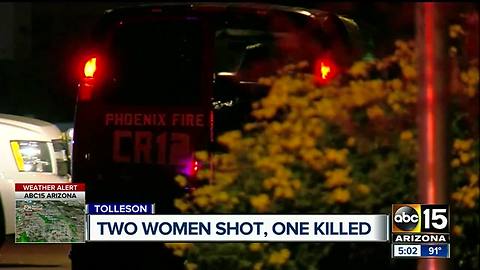 Two woman shot in Tolleson, one dead