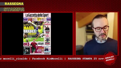 Brasile vincente ma in ansia per Neymar, Ronaldo record mondiale. Rassegna Stampa ep.185 | 25.11.22