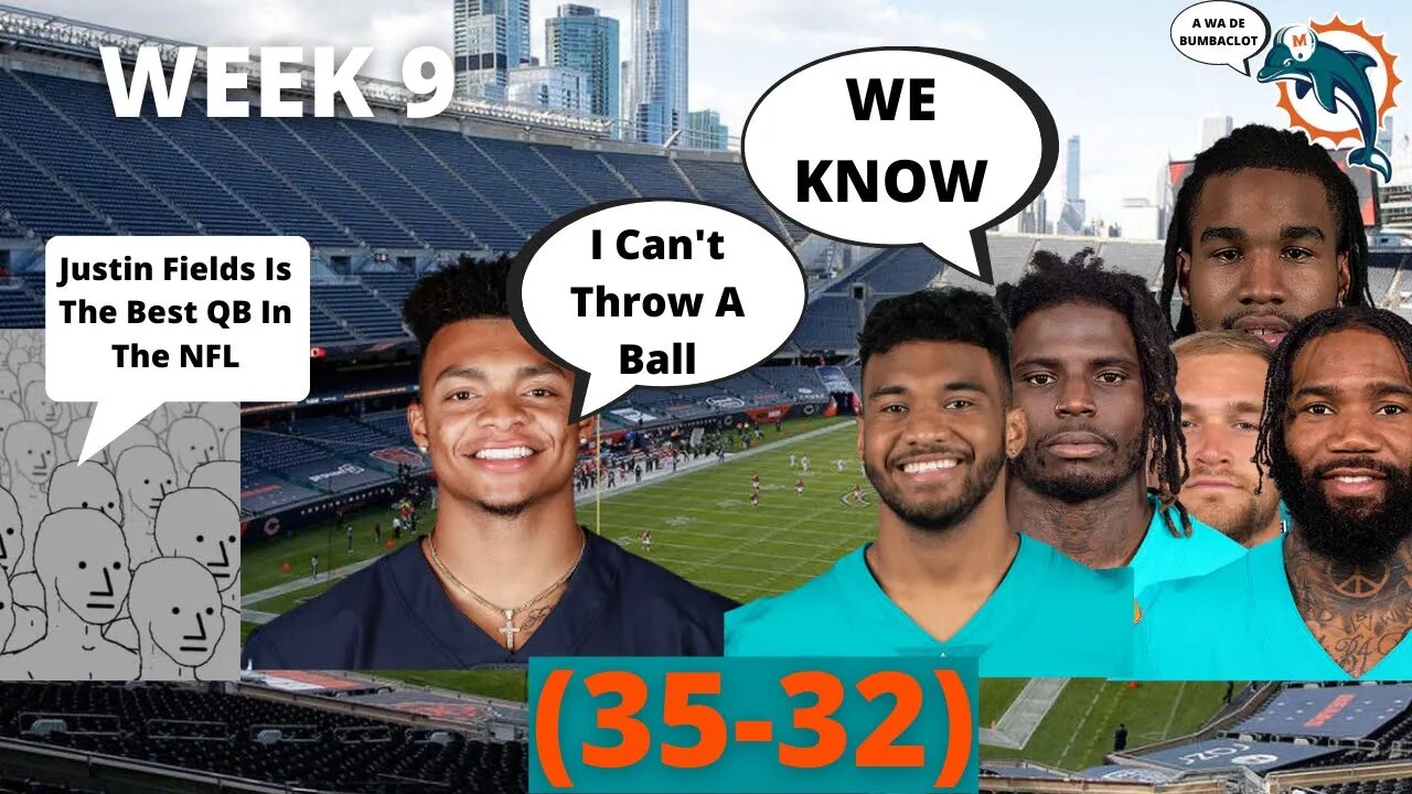 DOLPHINS VS BEARS (WEEK 9) RECAP