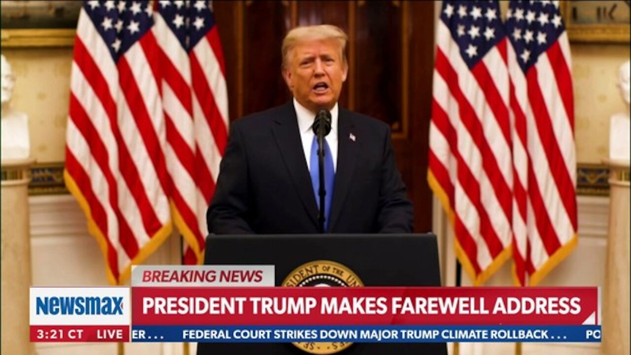 President Trump Makes Farewell address