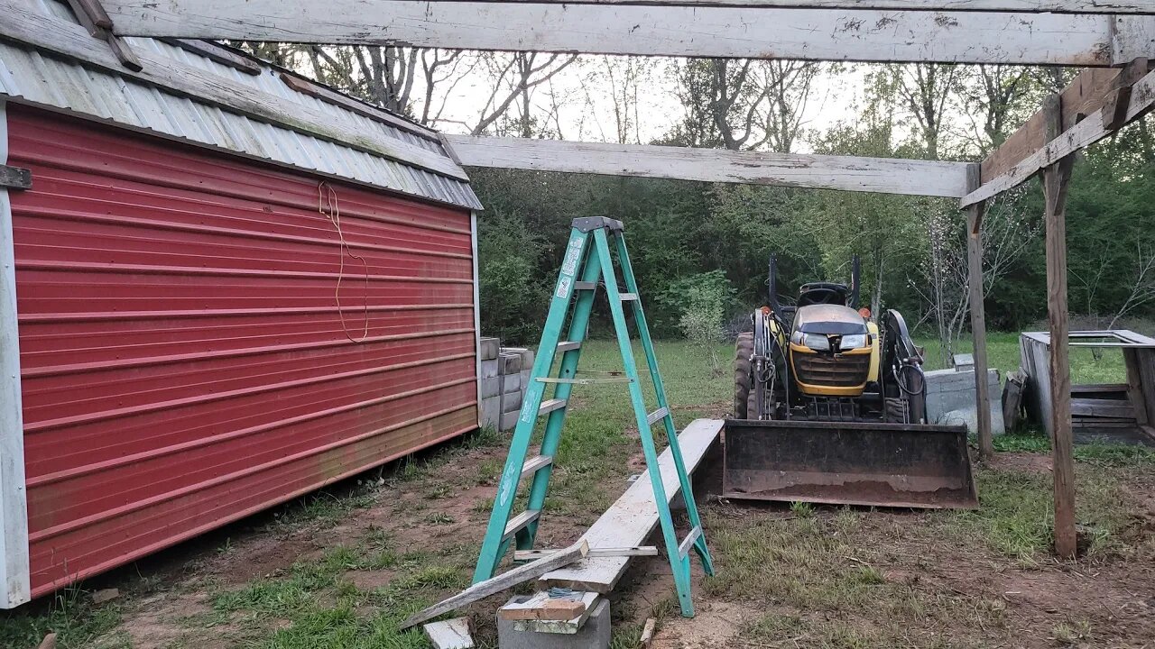 Trying to make some progress on projects at the Homestead.