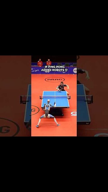 If Ping Pong added AI Robots to the league 😱 #shorts