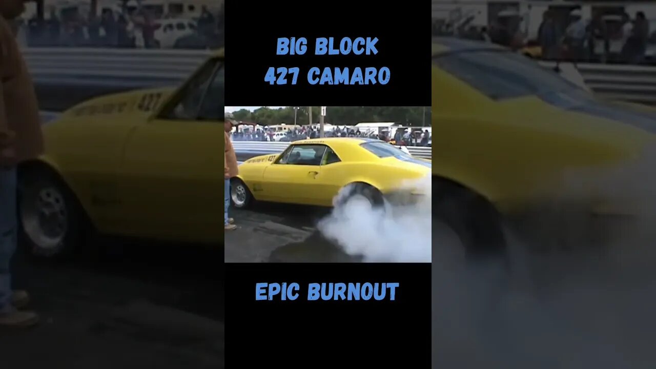 Full Send 427 Camaro Epic Burnout! #shorts