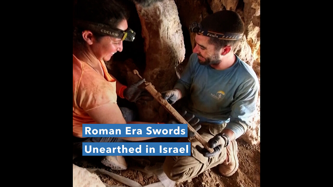 Four 1,900-year-old swords have been discovered in a remote cave overlooking the Dead Sea in an