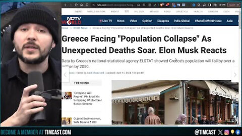 Elon Musk WARNS Population Collapse IS COMING, STROKES & HEART Disease Wiping Out Greece