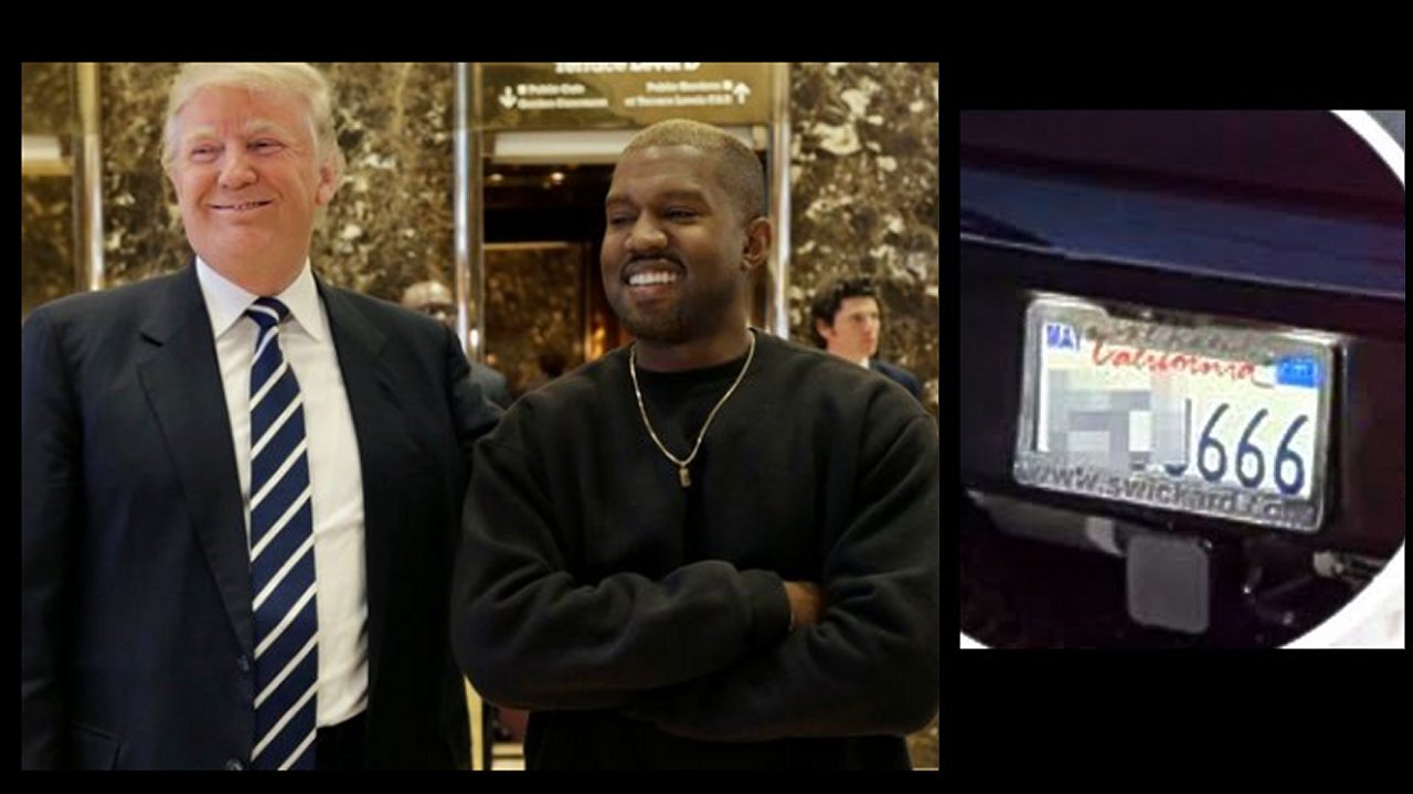 Satanist Cloned Psyop Kanye West's '666' License Plate Exposed! [22.01.2024]