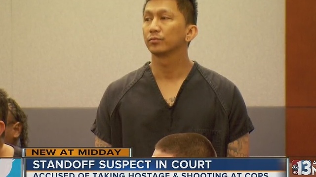 Standoff suspect appears in court