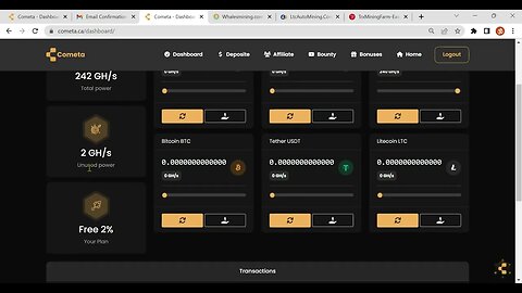 cometa.ca ! 2023 ! Free mining sites with payment proof ! Free mining site ! Free mining !#btcmining