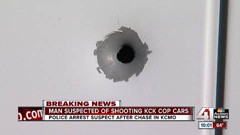 Man who allegedly shot at KCKPD cars arrested