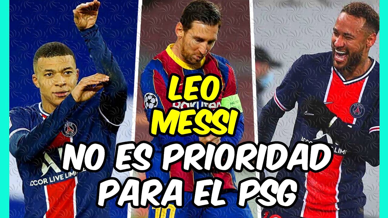 MESSI no es PRIORIDAD para el PSG: MBAPPE, NEYMAR, DI MARIA y KEAN tienen preferencia!