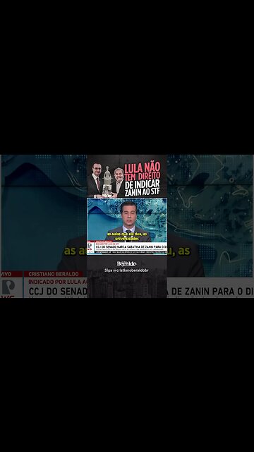 LULA NÃO PODE INDICAR ZANIN AO STF! #politica #shorts #stf #fyp