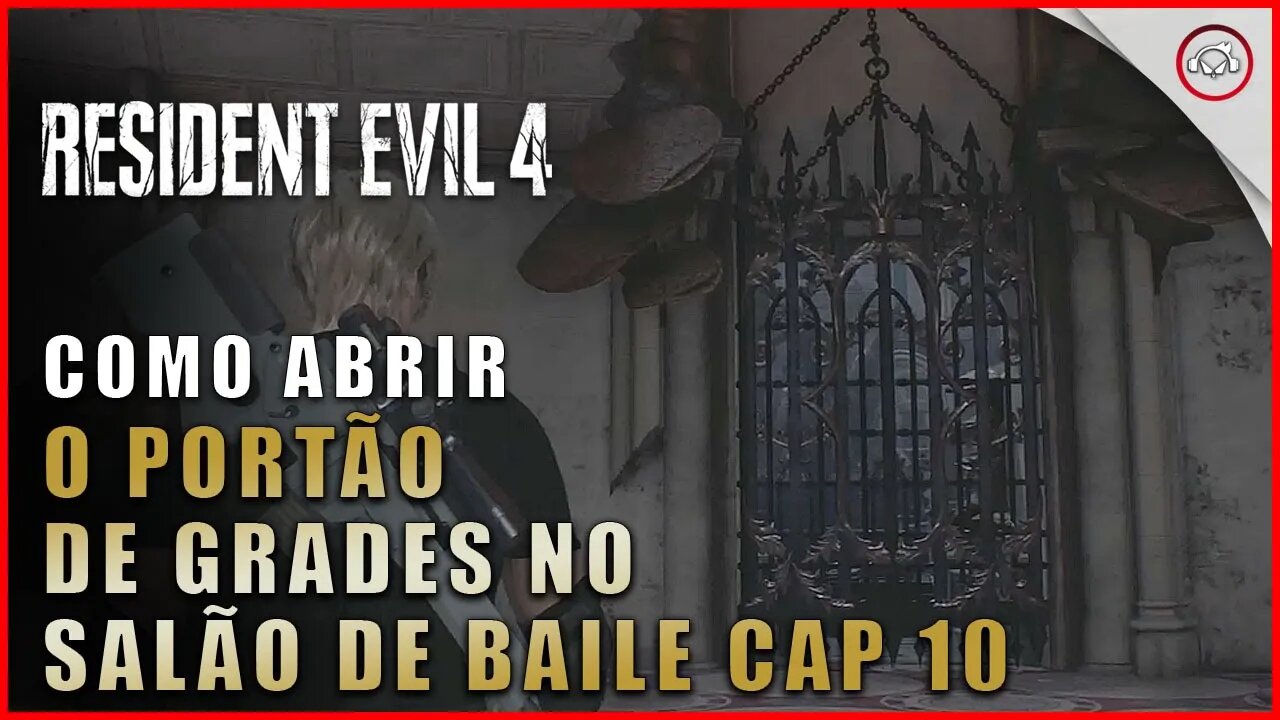 Resident Evil 4 Remake, Como abrir o portão de grades no salão do baile Cap 10 | Super-Dica