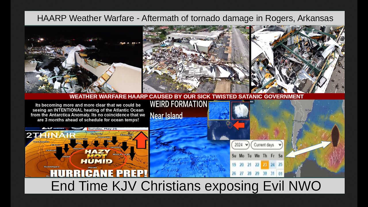 HAARP Weather Warfare - Aftermath of tornado damage in Rogers, Arkansas