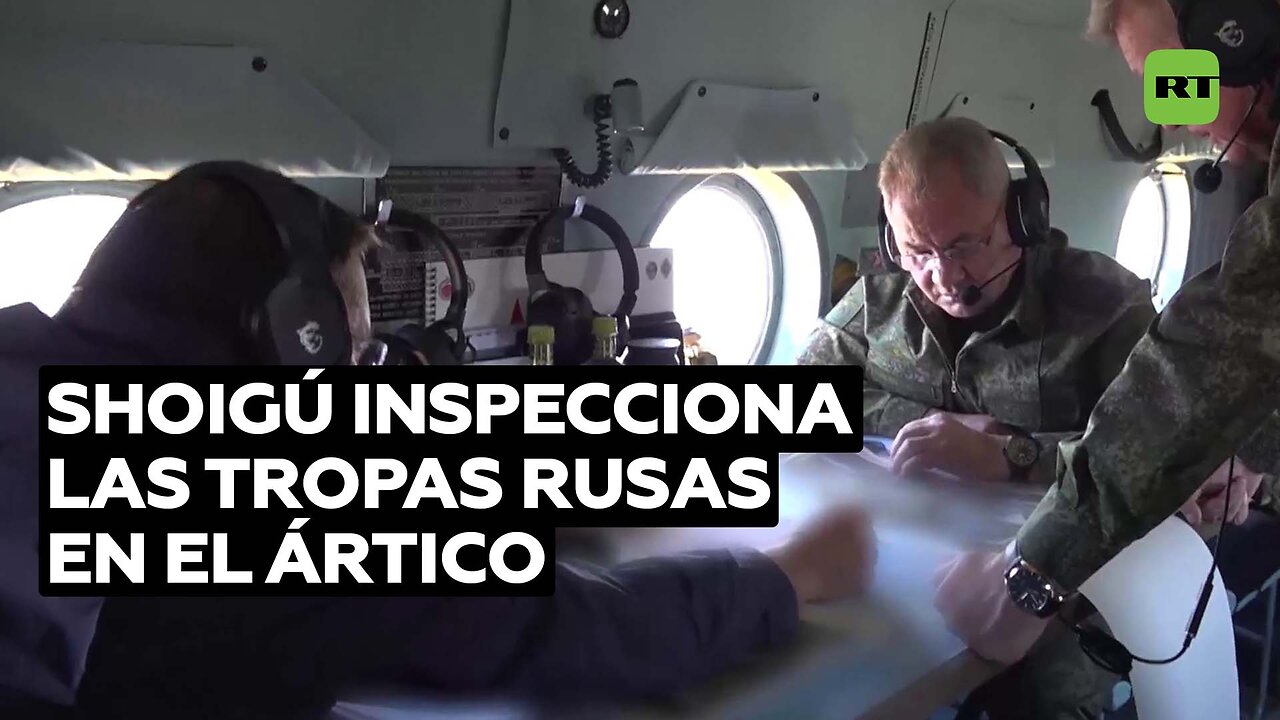 Shoigú inspecciona la agrupación de las tropas rusas en el Ártico