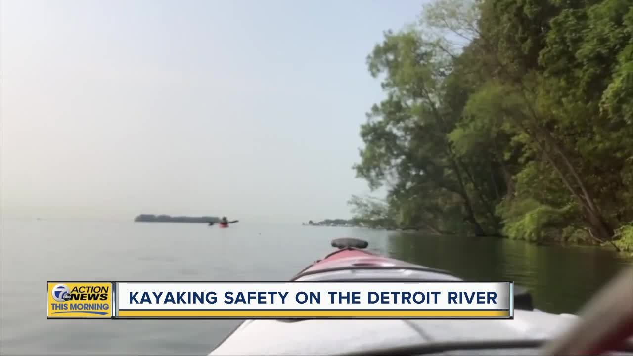 Kayaking safety on the Detroit River