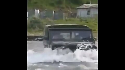 Indian Army TATA 4x4 Crossing River