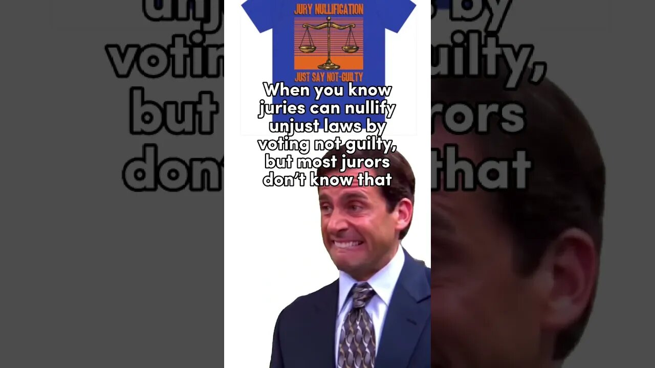 Know Your Rights and Save a Life Jury Nullification Meme Michael Scott The Office The Worst #shorts