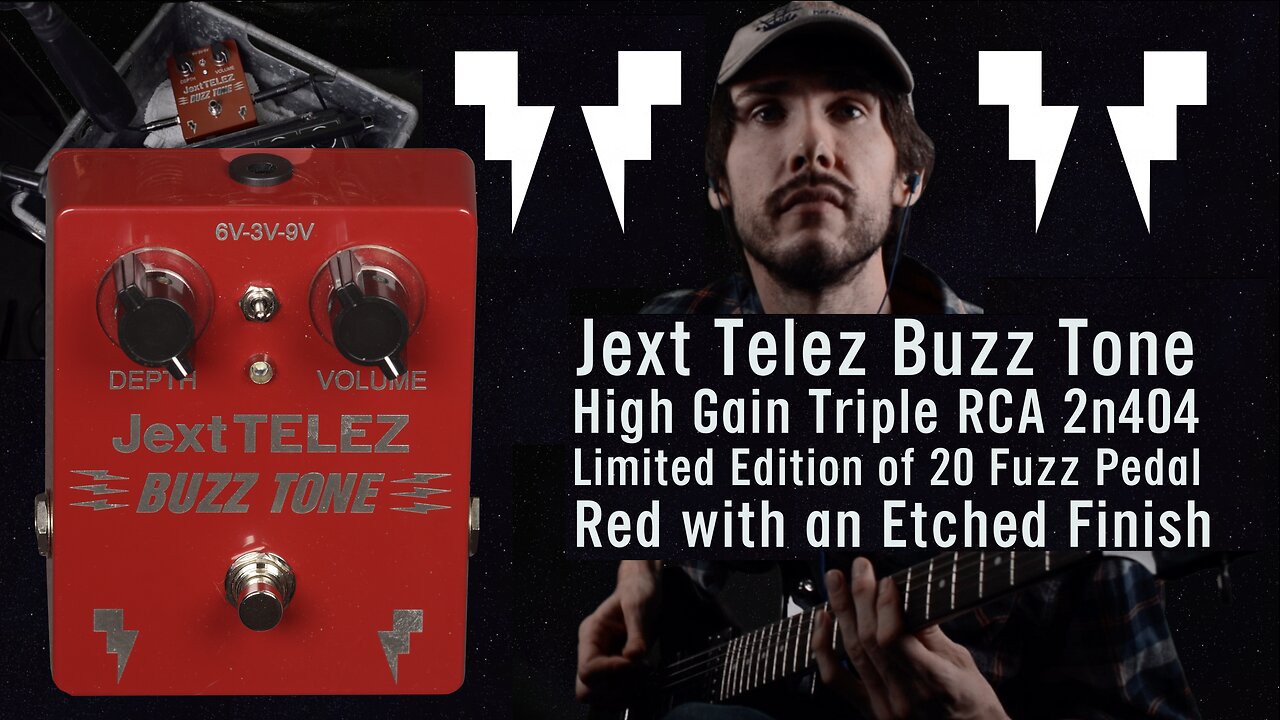 Jext Telez β‘ Buzz Tone πΈ Red π High Gain π Triple RCA 2n404 π΅ Fuzz Pedal πΆ Etched Finish π¦ULTRA RARE