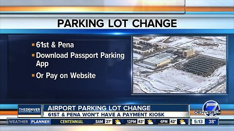 61st & Pena parking lot going to app payment system