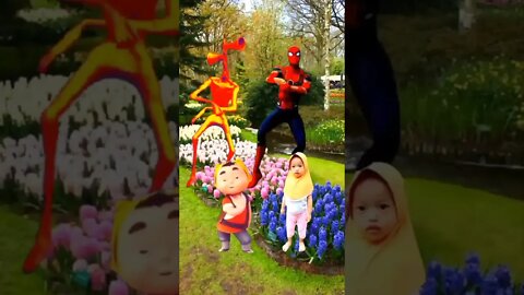 Spider-Man dance on the flower #shorts
