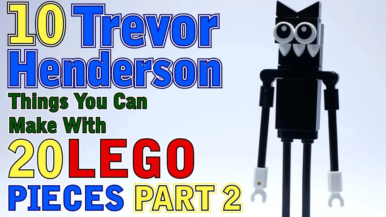 10 Trevor Henderson Creatures You Can Make With 20 Lego Pieces Part 2