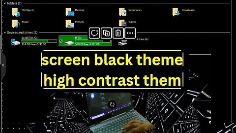 computer screen theme black problem | how to change computer screen from them black