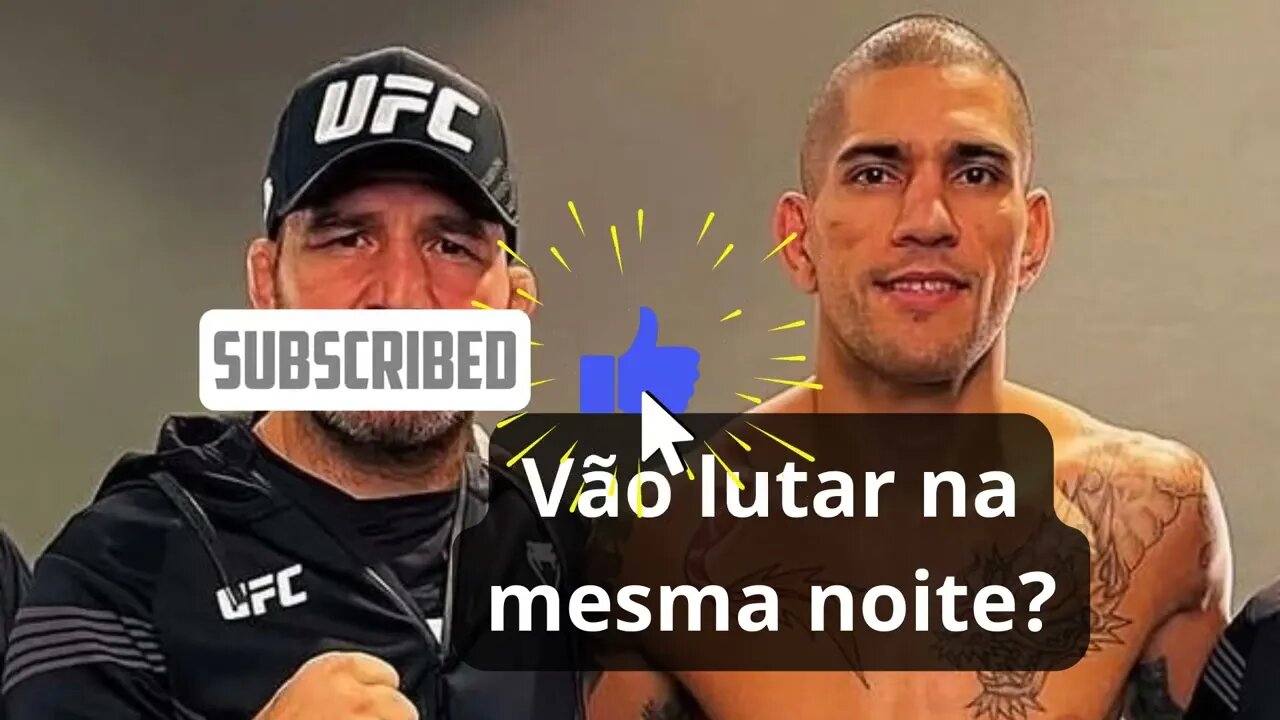 Glover Teixeira falou sobre a possibilidade de lutar na mesma noite que Alex Poatan.