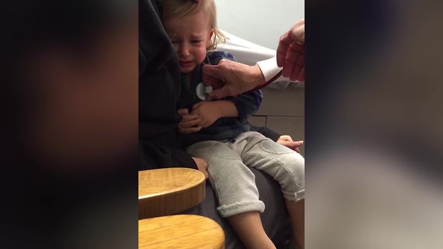 Toddler Screams At Doctor, BYE BYE! BYE BYE!