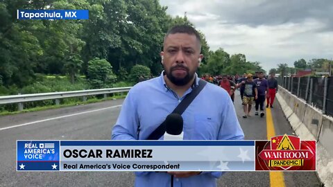 Oscar Blue Live from Mexico: Largest Caravan to Date 12,000+ Souls Strong Heads North