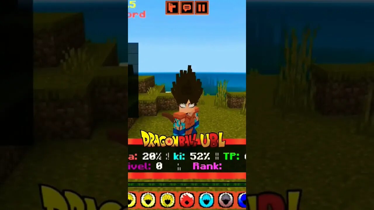 Dragon ball z no universo do minecraft ⛰ 🤯😱#viral #shorts #minecraft #fypシ