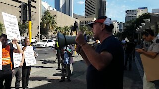 SOUTH AFRICA - Cape Town - Trade Union for Musicians of South Africa (TUMSA) march (Video) (Mkr)