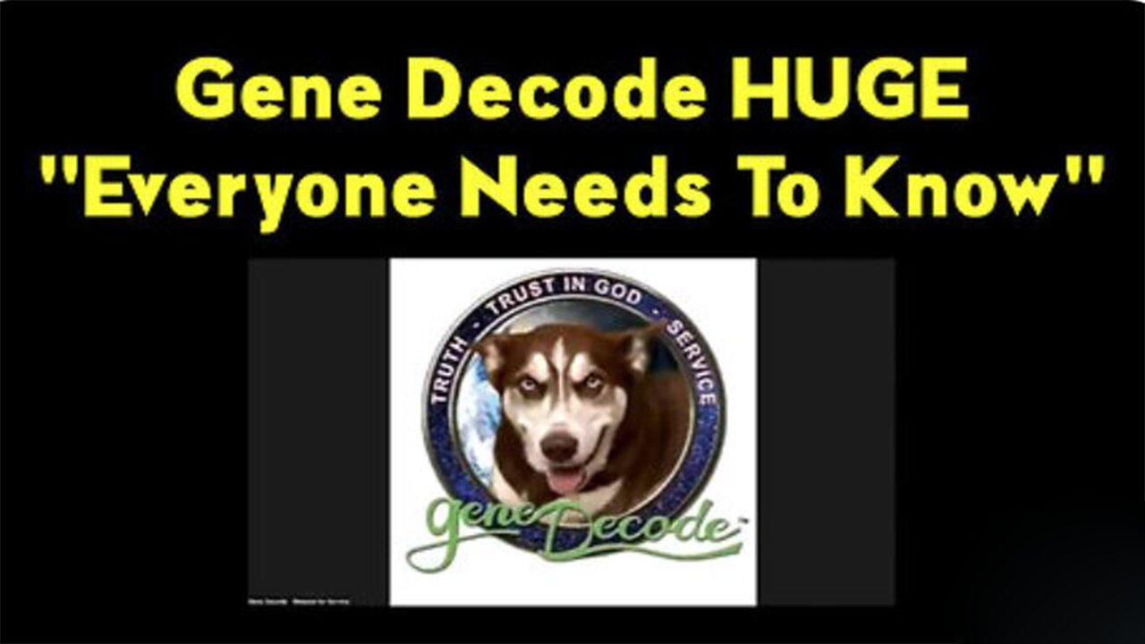 Gene Decode HUGE Intel 12/16/23: "Guys And A Gal Talk World Events w/ Gene Decode, Alex & Marie"