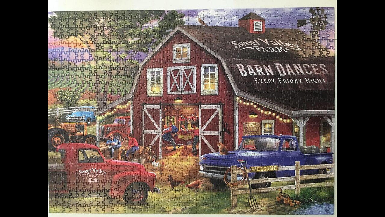 Barn Dance - Chris Bigelow Country - RoseArt Jigsaw Puzzle (1000 pieces)