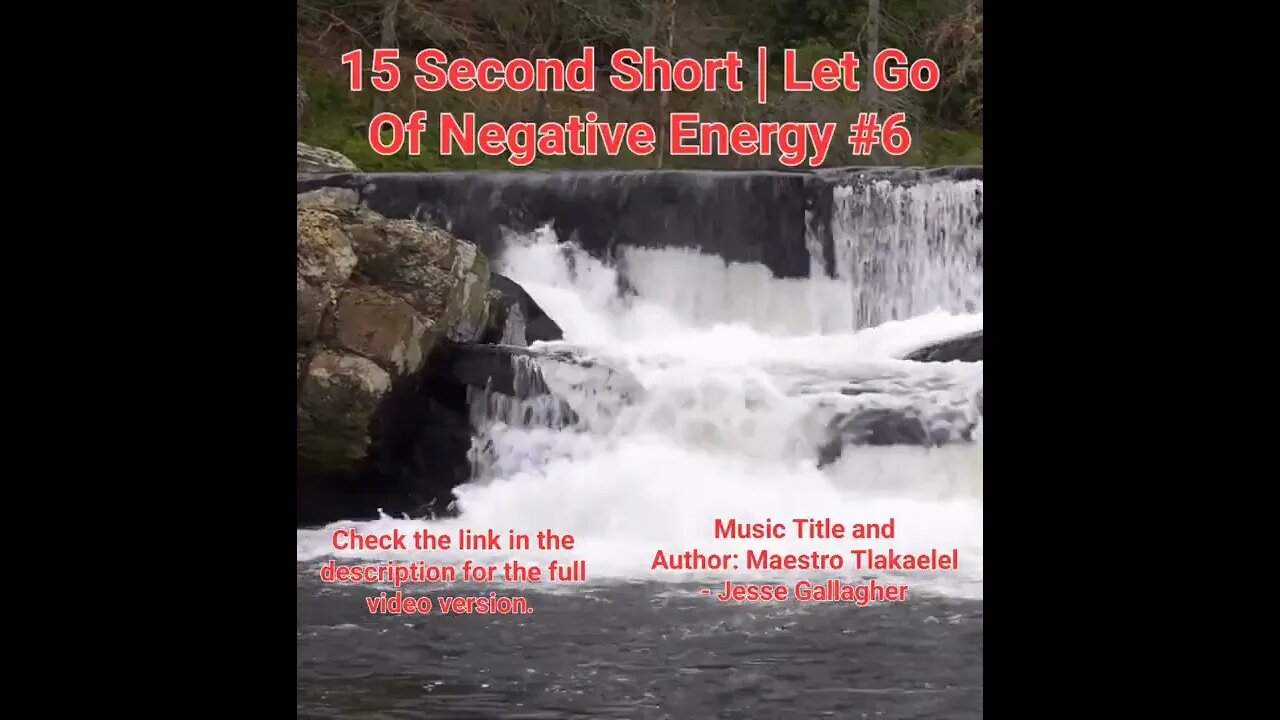 15 Second Short Of Let Go Of Negative Energy | #meditation #shorts #shortsvideo #waterfall #6