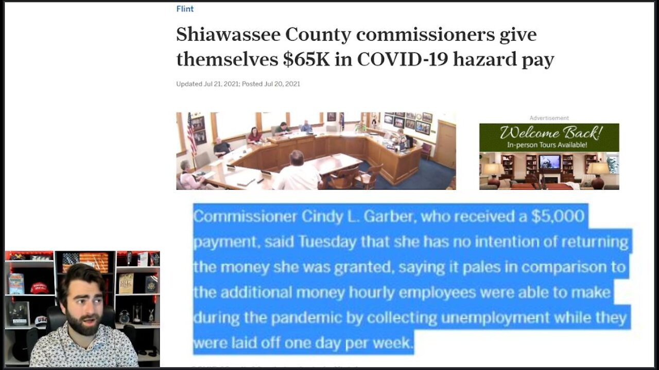 Shiawassee County Commissioners Paid THEMSELVES 65K In 'COVID-19 RELIEF'