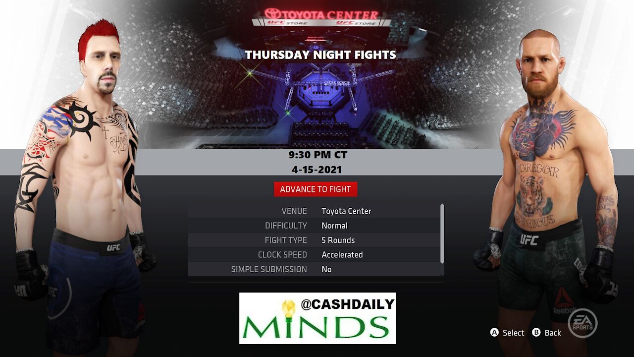 THURSDAY NIGHT FIGHTS - Cash Daily vs Conor McGregor