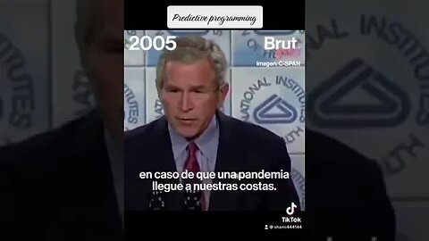 George Bush predicting the COVID pandemic back in 2005 😱🥶💉🦠