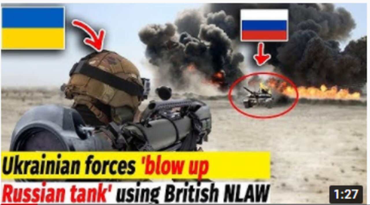 British NLAW 'blow up Russian tank'