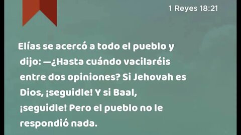 Si Jehová es Dios, seguidle, si Baal, entonces ir en pos de el. #devocional #devocionaldiario