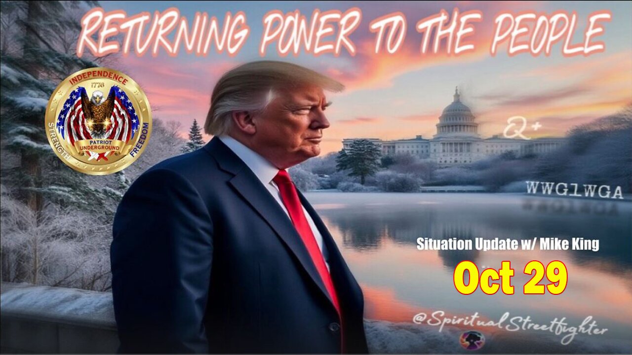 Patriot Underground HUGE Intel Oct 29: "Discuss Some Of The Highlights From Trump's Historic Rally At MSG"