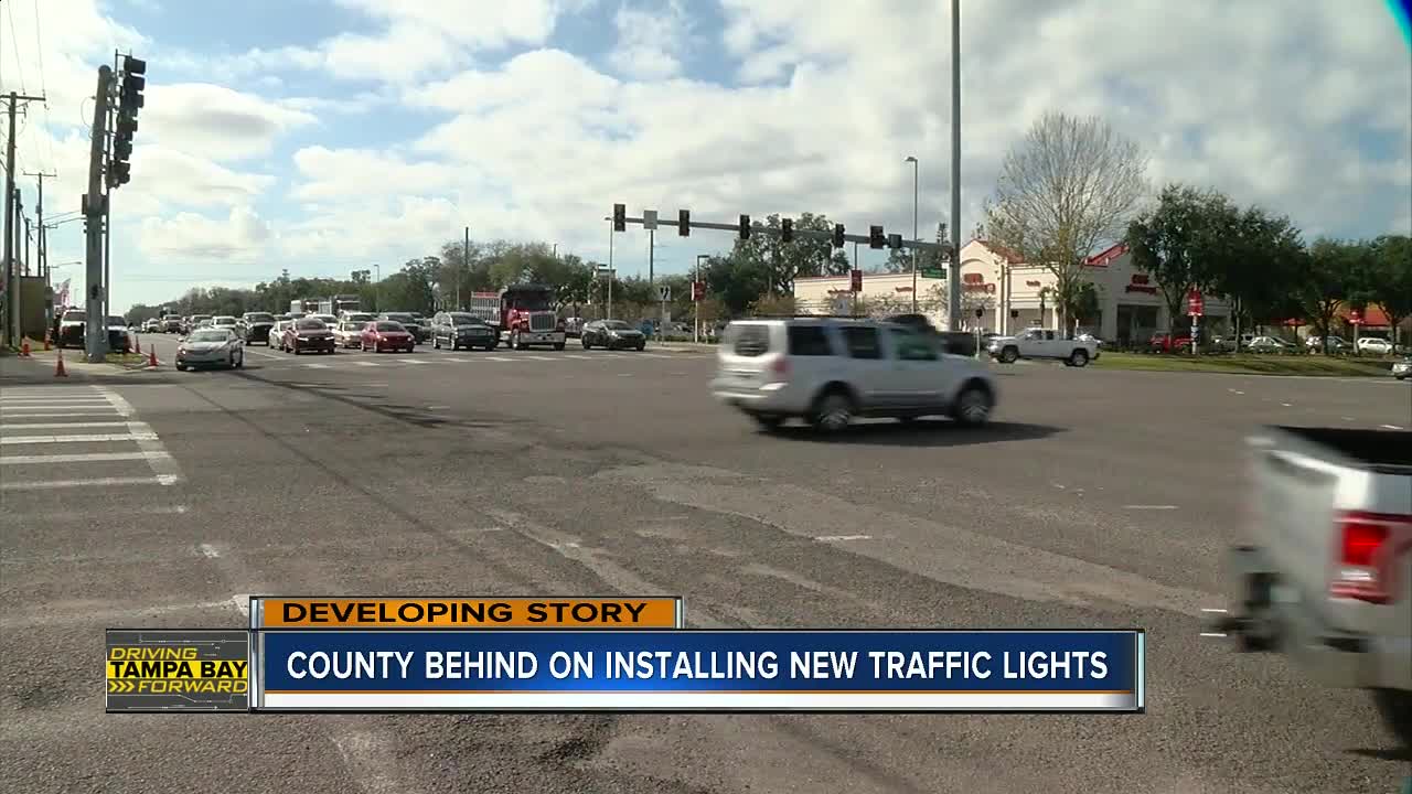 Hillsborough County has a long list of traffic signals that need to go in