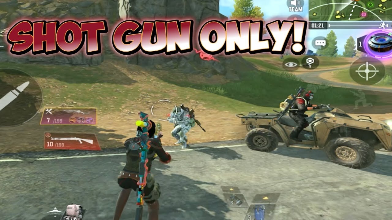 COMPLIMENTARY SHOT GUN ONLY GAMEPLAY SOLO V SQUAD CALL OF DUTY MOBILE! |