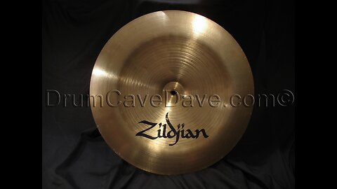 17” Zildjian K CHINA BOY cymbal, pre-serial number & block letter era, cracked