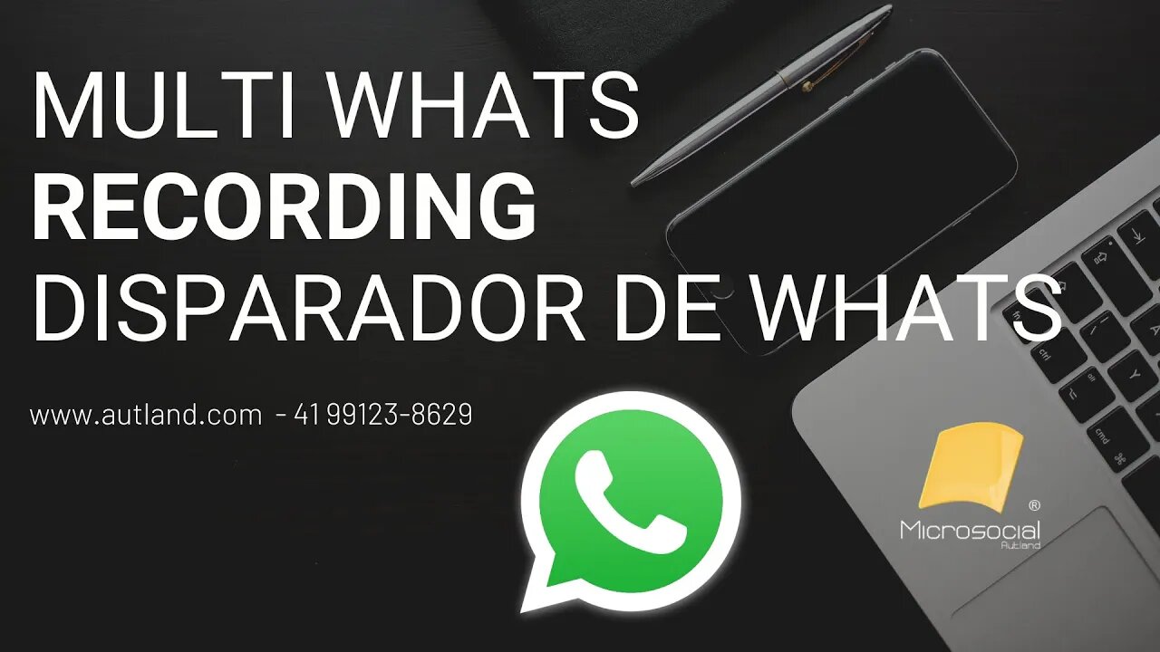 02 - MULTI WHATS RECORDING, disparador de Whatsapp com Multiplas contas e Multiplas Mensagens